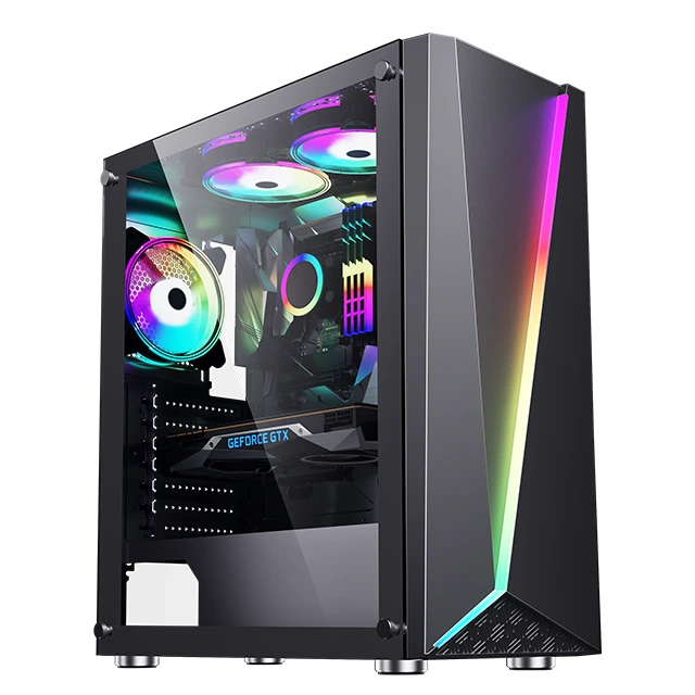 Oem Led Strips Desktop Computer Case Gaming Pc Cabinet Atx Gaming Case 1