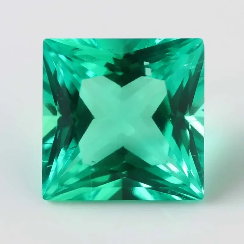 Emerald Stones Columbia Princess Cut Wholesale Price Luxury Custom Lab Grown Gemstone Synthetic Stone Loose Green Diamond 1