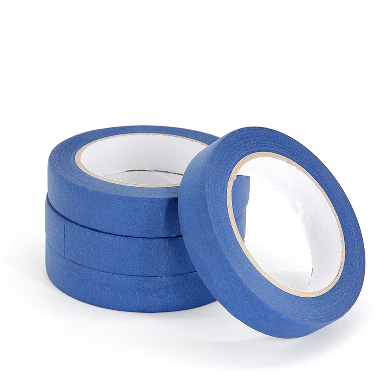 Großhandels-hitzebeständiges blaues Krepppapierband, einseitiges, druckempfindliches Abdeckband 3