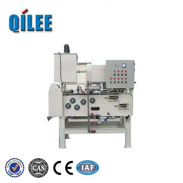 Water Treatment Sludge Belt Press 500L/h 1kW w motor 1yr 1
