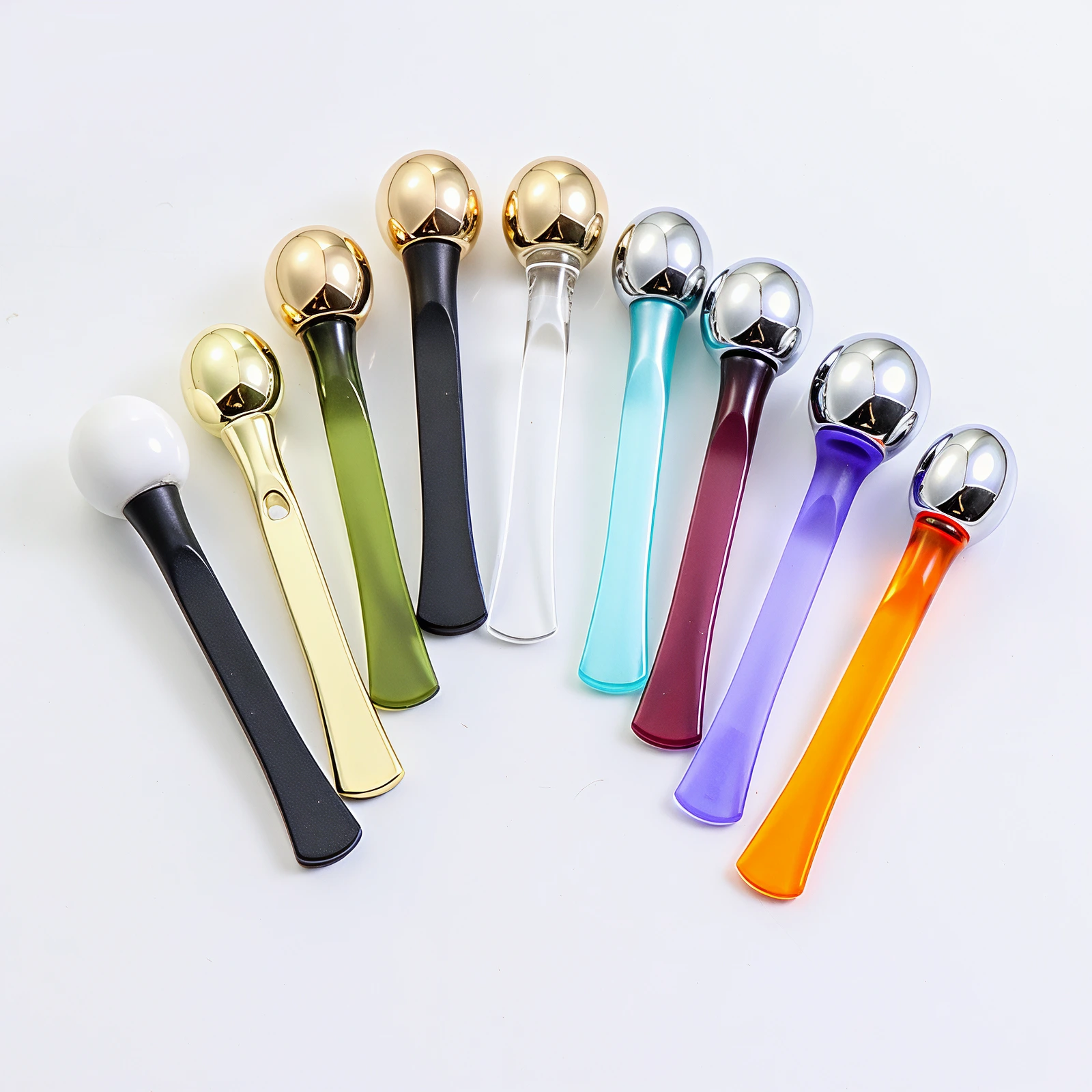 Colorful Eye Cream Cosmetic Mixing Spatula Scoop Acrylic PP Anti Wrinkle Eye Cream Massage Sticks 1