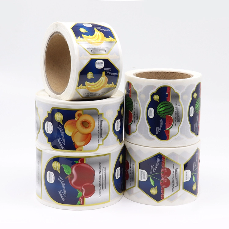 Waterproof Mini Fruit & Vegetable Stickers - Green Leaf Labels 1