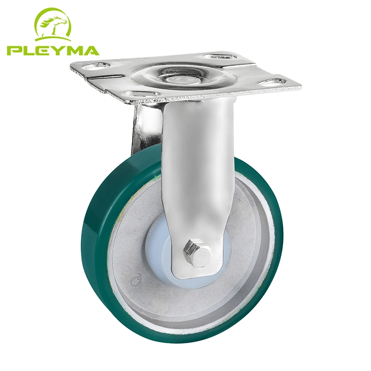 Medium Core Polyurethane Pu Wheel 4 5 caster Universal Wheel Brake Trolley Tool Car Tires 1