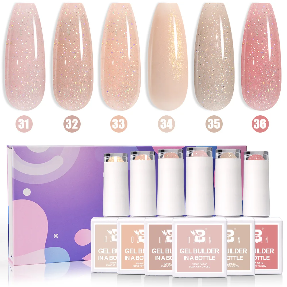 Bozlin 10ml Multifunction UV Hard Gel Nail Extension Builder Gel in Bottle 1