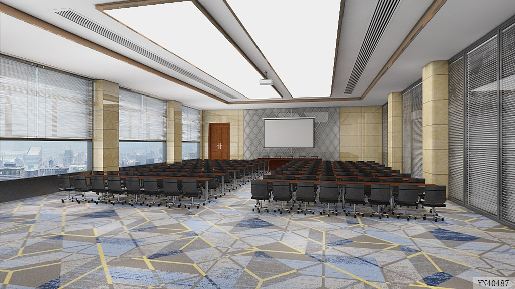 Custom 80% Wool & 20% Nylon Axminster Carpet for Hotels 3
