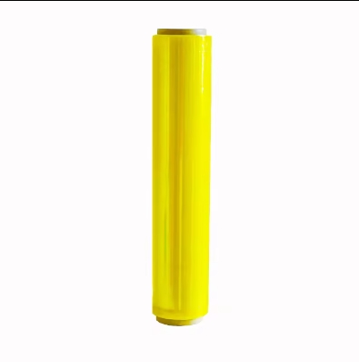 Avvolgimento elastico di restringimento giallo LLDPE PEDE STRECH PALLET STRECH per l'imballaggio 3