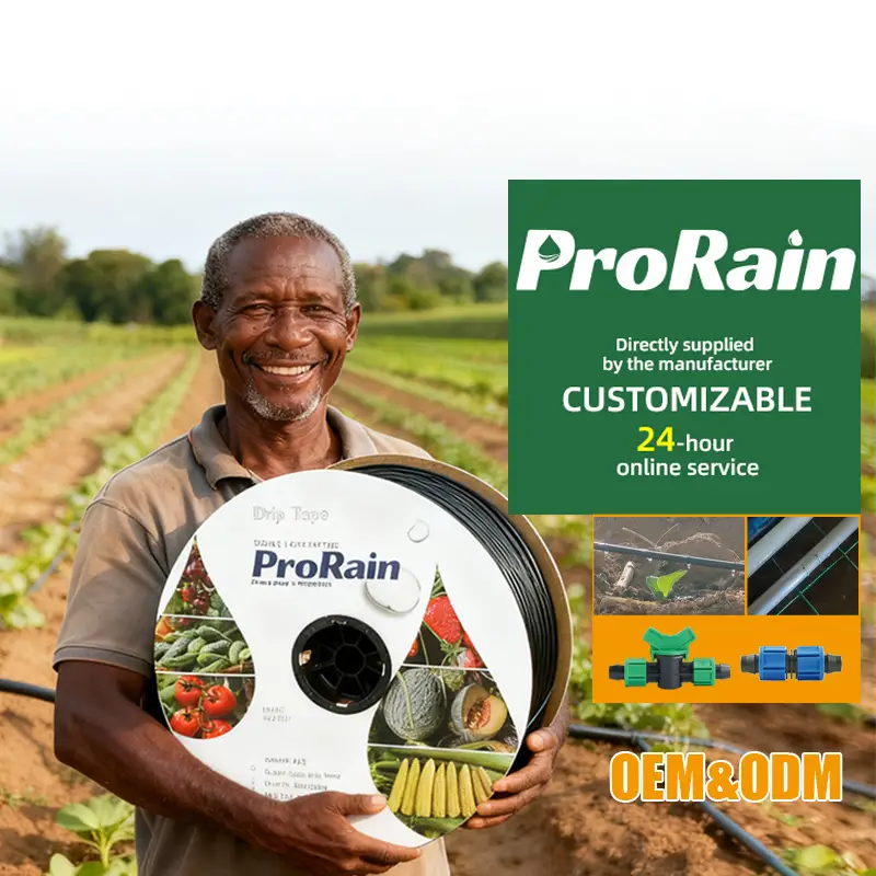 滴灌带 16/22/25mm 扁平滴头 单/双孔 绿色 1