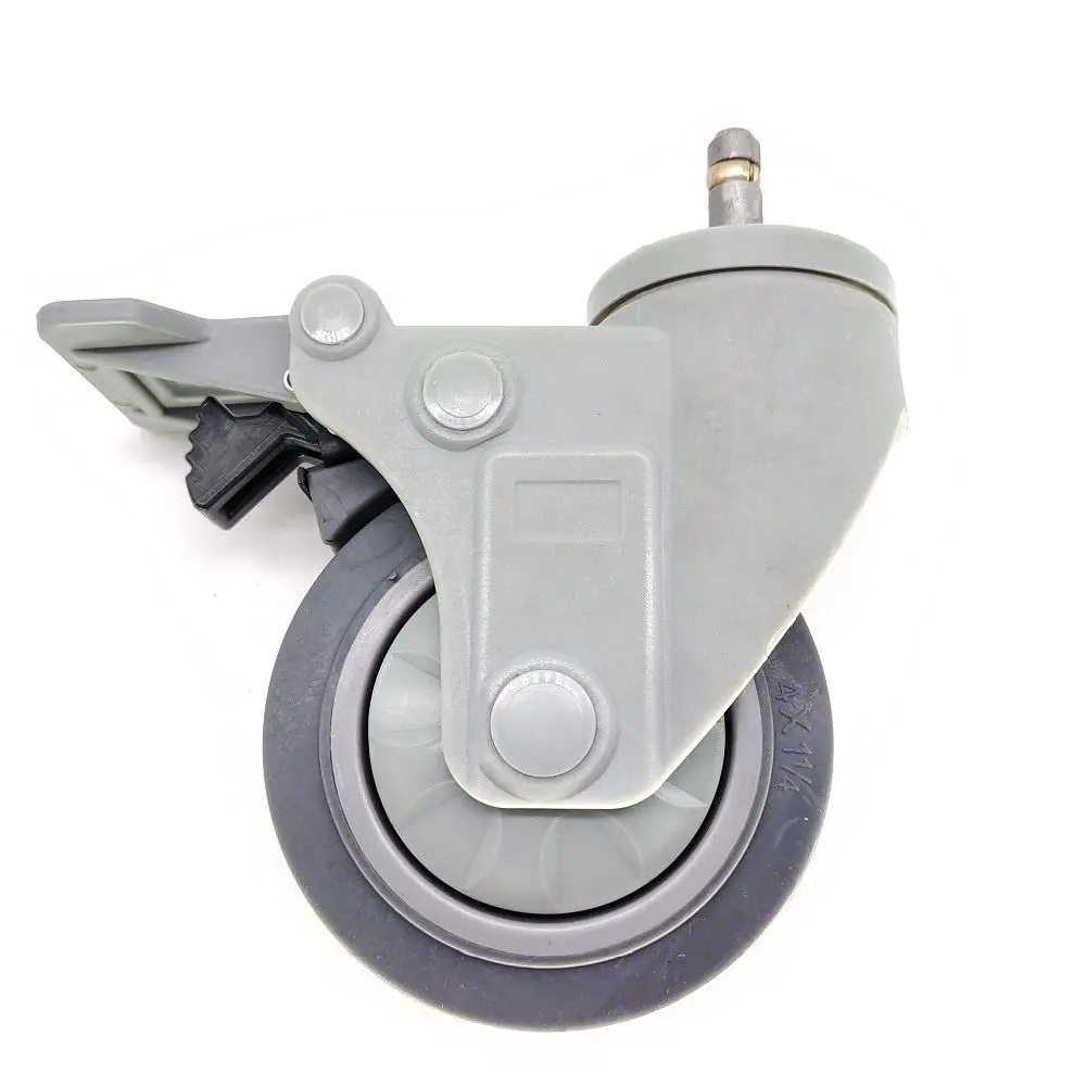 75mm 100mm 125mm Heavy Duty Hospital Equipment Thermoplastic Rubber Swivel Castor Wheel for Medical1 1