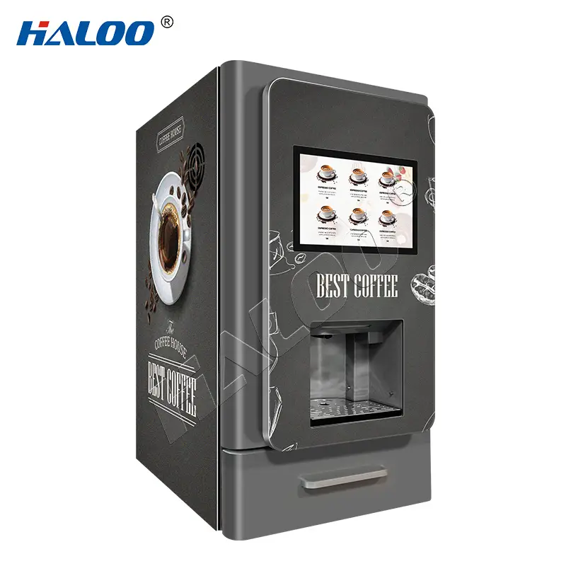 Haloo Vending Machine Factory Capsules Coffee With Hot Drink Table Vending Machine For Business Coffee Machine 1
