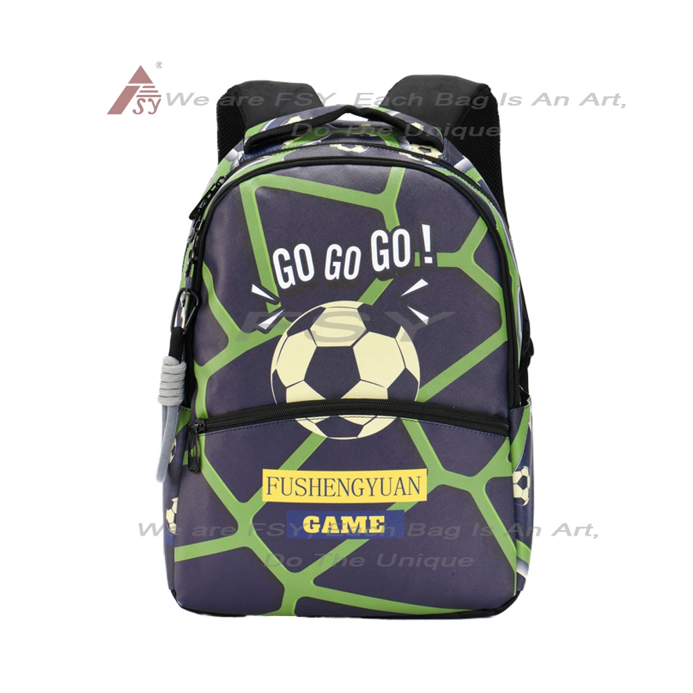 Wholesale Fashion Printing Backpack Large Capacity School Bag Waterproof Backpack Custom Logo Backpack For Football Match 1