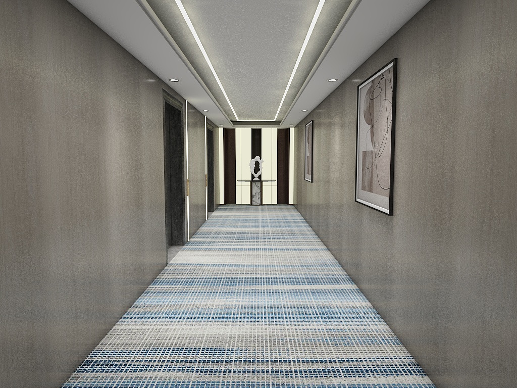 Set di moquette Axminster per corridoi di hotel e casinò - Nero e oro 4