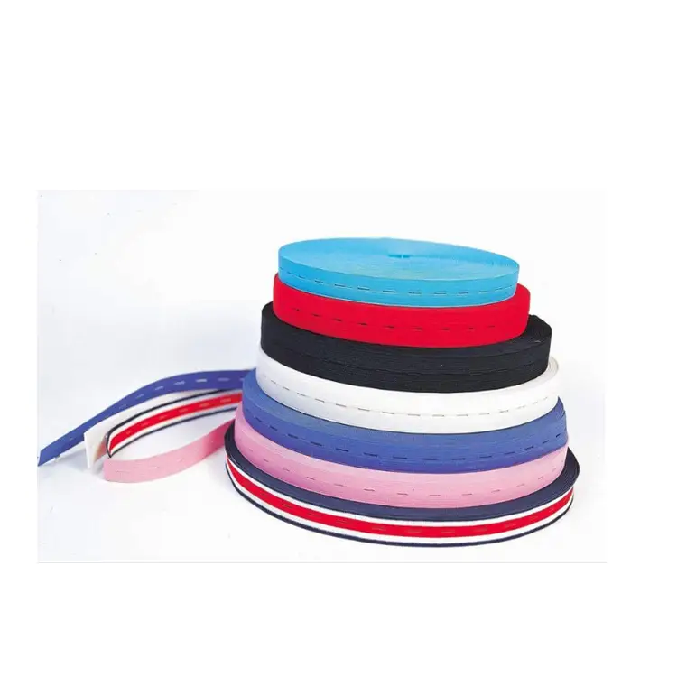 Factory Multi-Color Soft Knitted Elastic Loose Waistband Elastic Strap Rubber Webbing 1