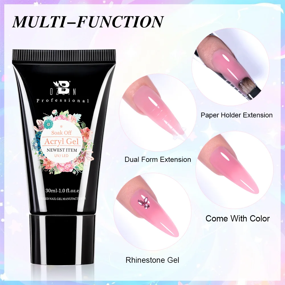 Bozlin Private Label Multifunction Hema-Free Poly Gel Nail Extension 30ml 1