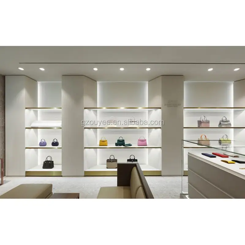 Ladeneinrichtung für Schuhgeschäfte – High-Heels-Präsentationsständer, Stuhl &amp; Handtasche 1