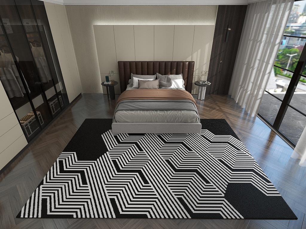 Tapis Wilton antidérapant de luxe sur mesure pour salon et chambre 2