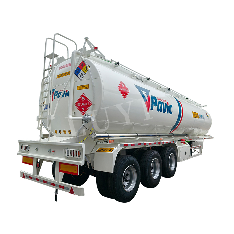 Tanque de combustible de acero inoxidable de 3 ejes 1
