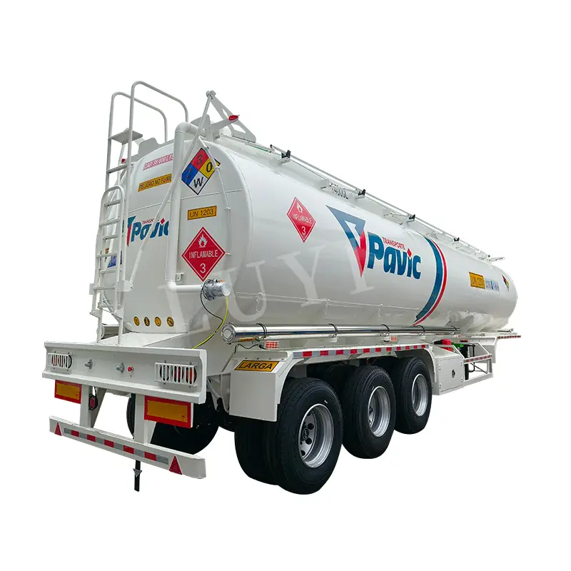 Réservoir de carburant en acier inoxydable à 3 essieux 1