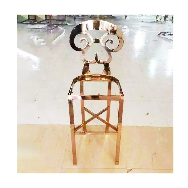 Hot Sale Custom Gold Wedding Chairs Fashionable New Design Stainless Steel Hotel Furniture For Banquet Halls Events Wholesale 1