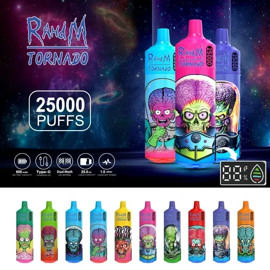 Fumot Randm Tornado 25K Puff Bar 25000 Puffs Disposable Vape Pen Tank E-Cigarette 1