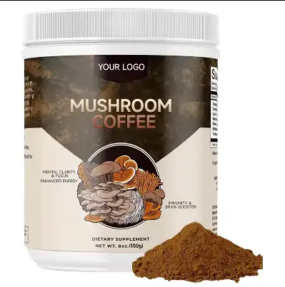 OEM/ODM Organic Mushroom Coffee 150g- Reishi/Chaga/Cordyceps 1