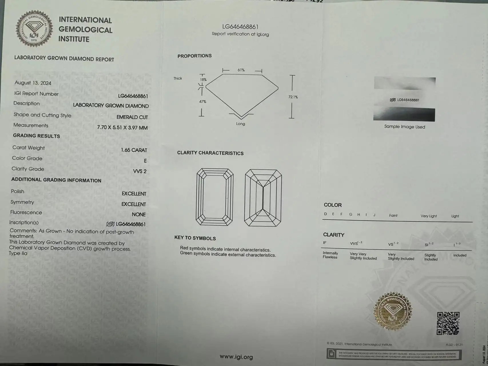 4 Carat Lab Grown Emerald Cut Diamond by DKL Jewelry 4