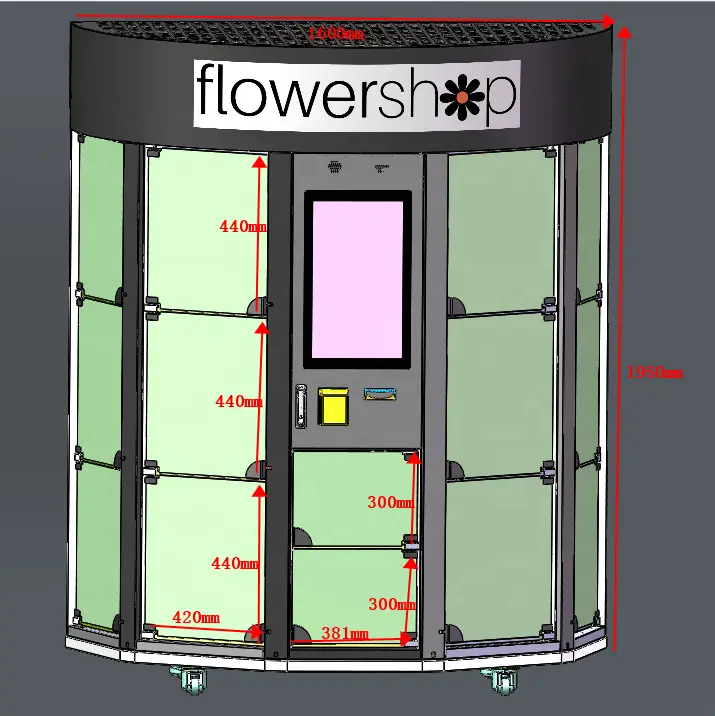 Vending Machine for Flowers - for Parks - Haloo 4