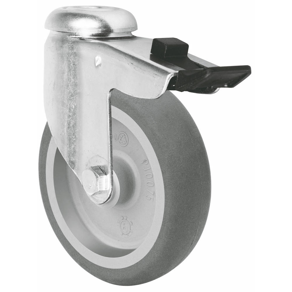 Good Quality 2inch 3inch Stainless Steel Apparatus Casters Flexible Rotation Full Braking Trolley Caster For Supermarket 1