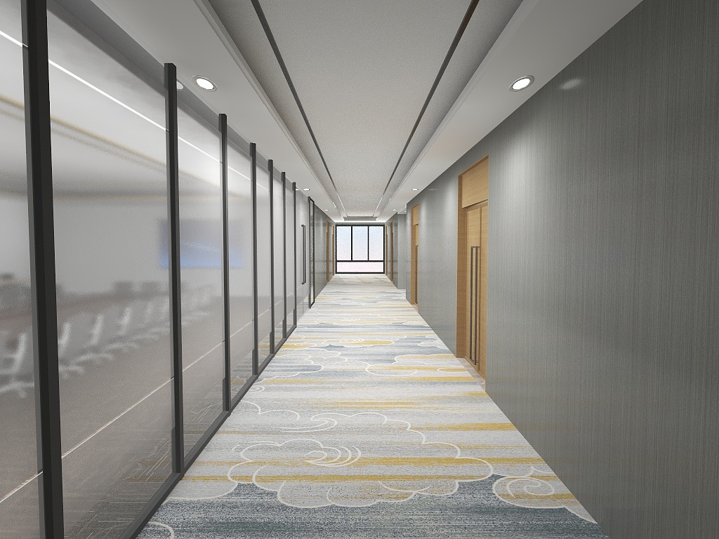 Moquette de couloir de bureau à rayures en nylon avec envers en nylon 6