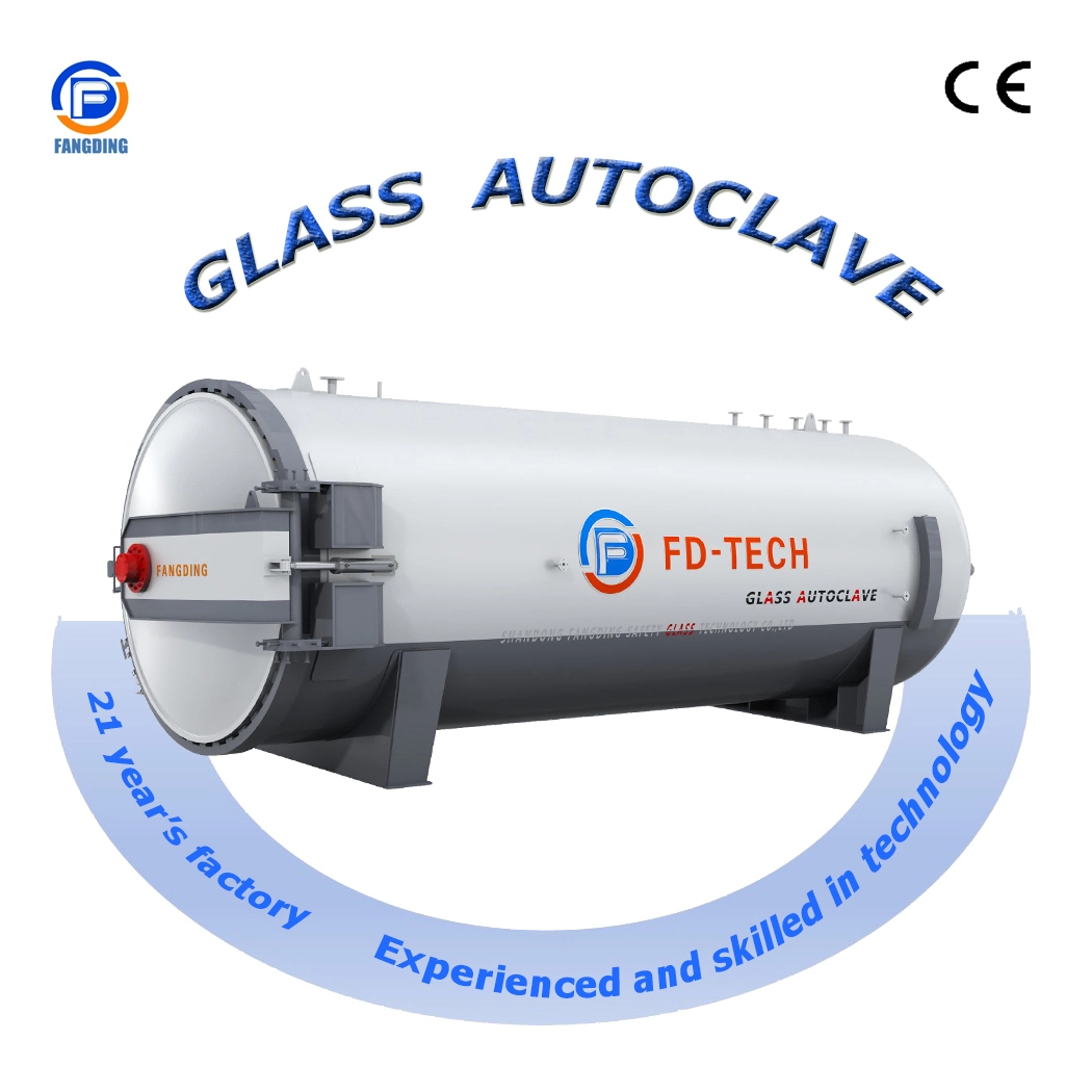 Plc Control Lamination Glass Bending Oven And Pvb Or Sgp Laminated Glass Autoclave 1