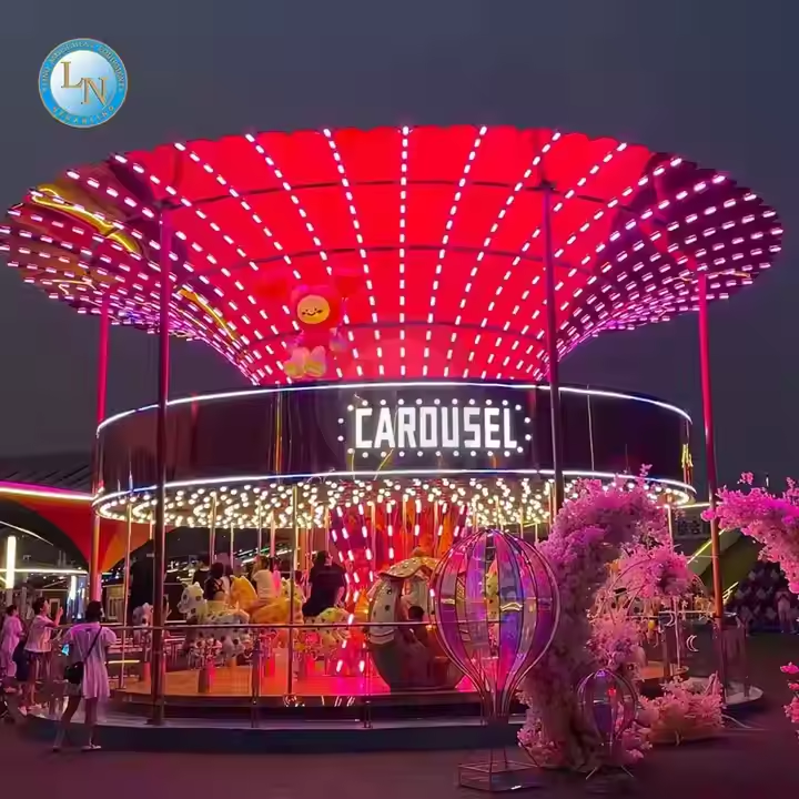 Outdoor Merry Go Round Carousel Rides - Luxury Carousel For Sale 3