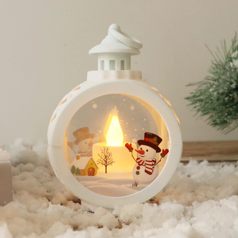 Snowman LED Night Light GL-SWX big Large White Round Lamp Christmas Window Decor Holiday Gift 1