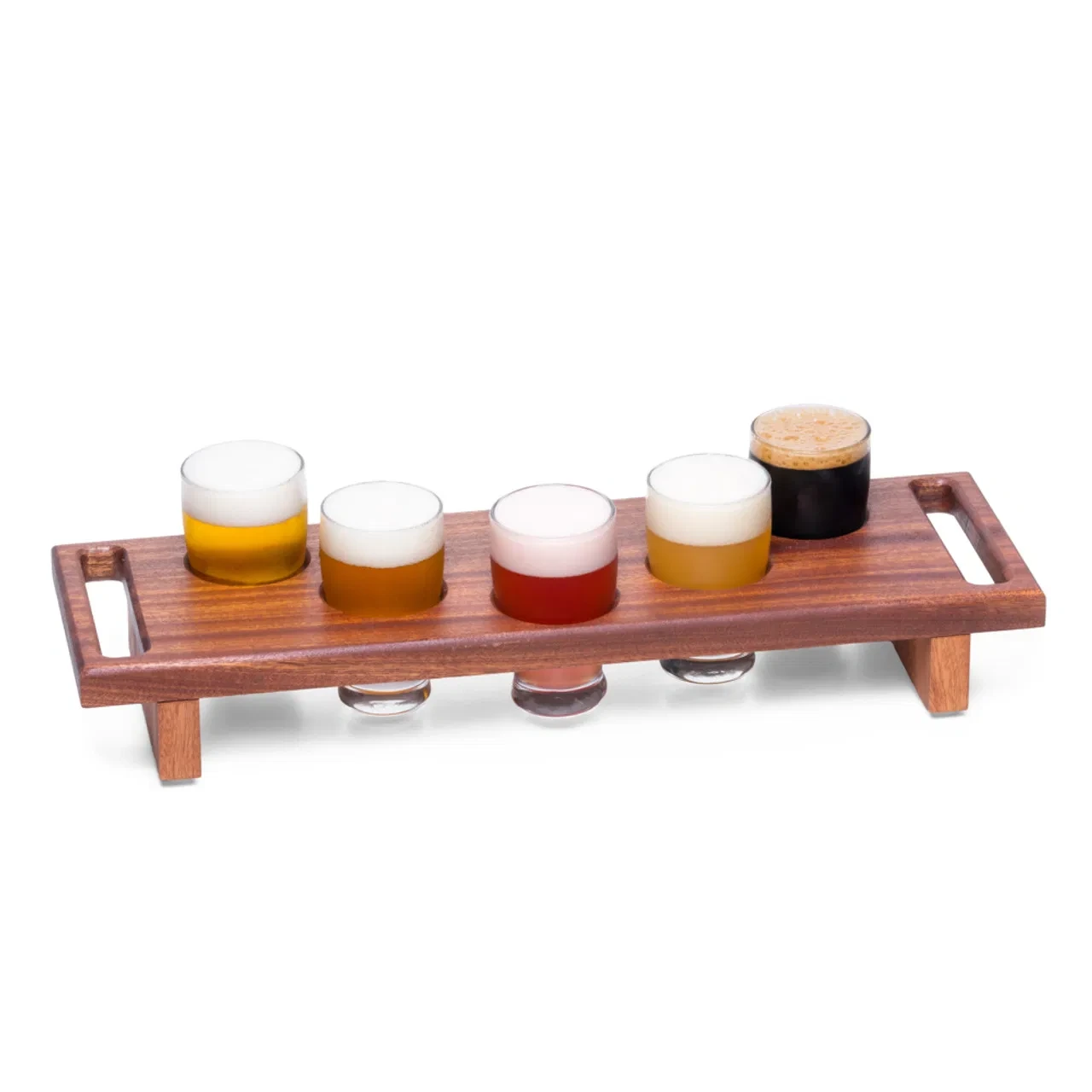 Erasable Chalkboard Labels Wood Luxury Beer Tasting Flight Sampler Serving Tray Antique Imitation Europe Pine Painted Display 1