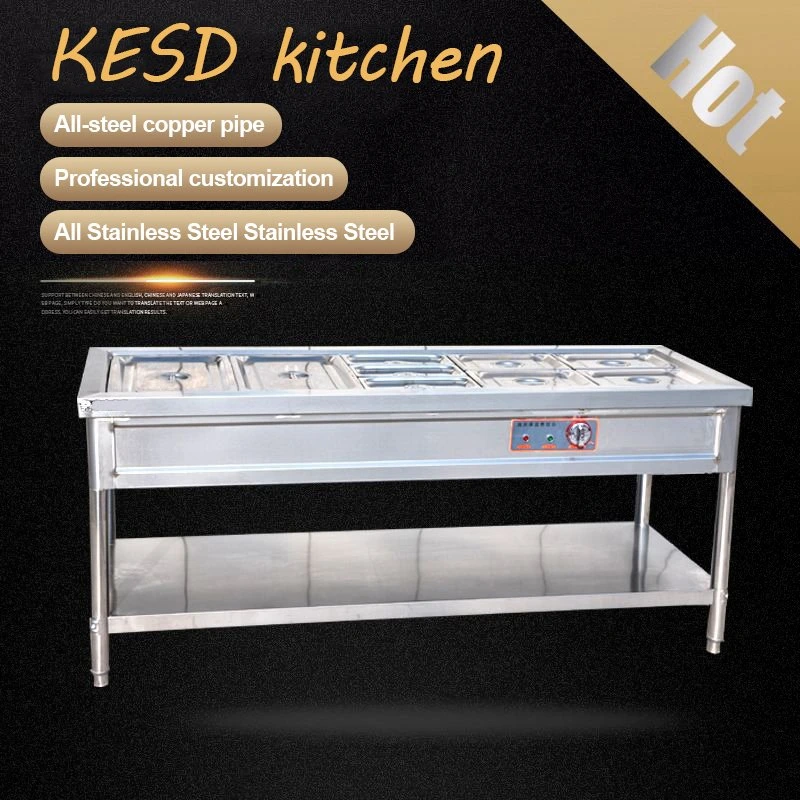 Stainless steel commercial food warmer buffet table