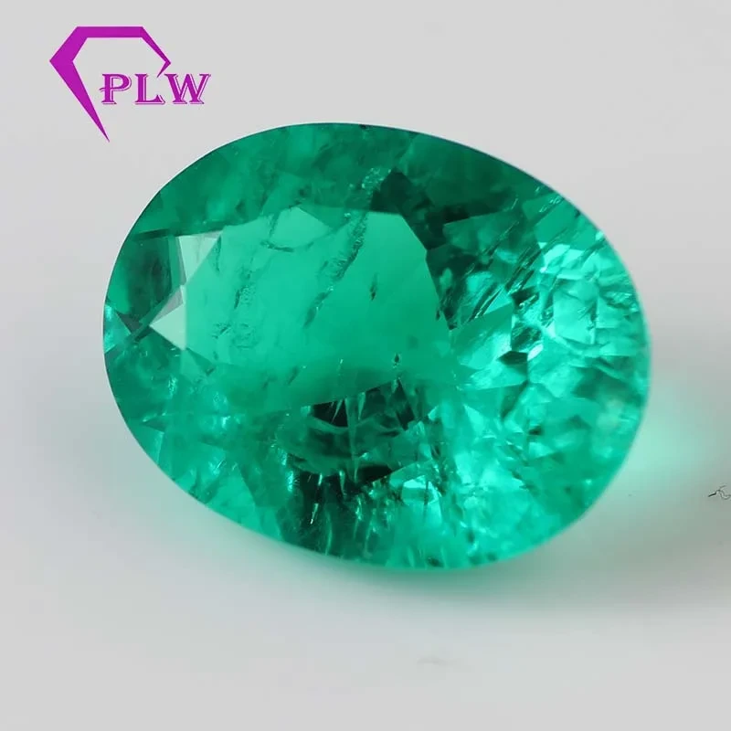 Wholesale Price Emerald Oval Cut Synthetic Emerald Stone 1