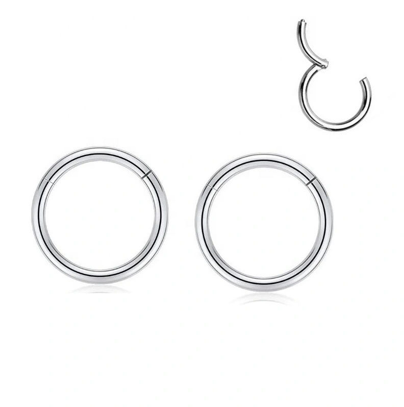 Eternal Metal 18g 1.0mm Astm F136 Titanium High Quality Precision Clicker Ring 1