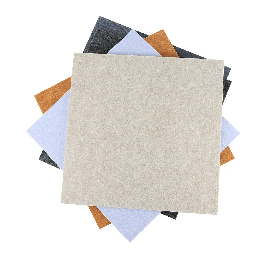 Panneaux acoustiques en feutre PET 100 % polyester, ignifugés, insonorisants et réduisant le bruit, disponibles en gros 1