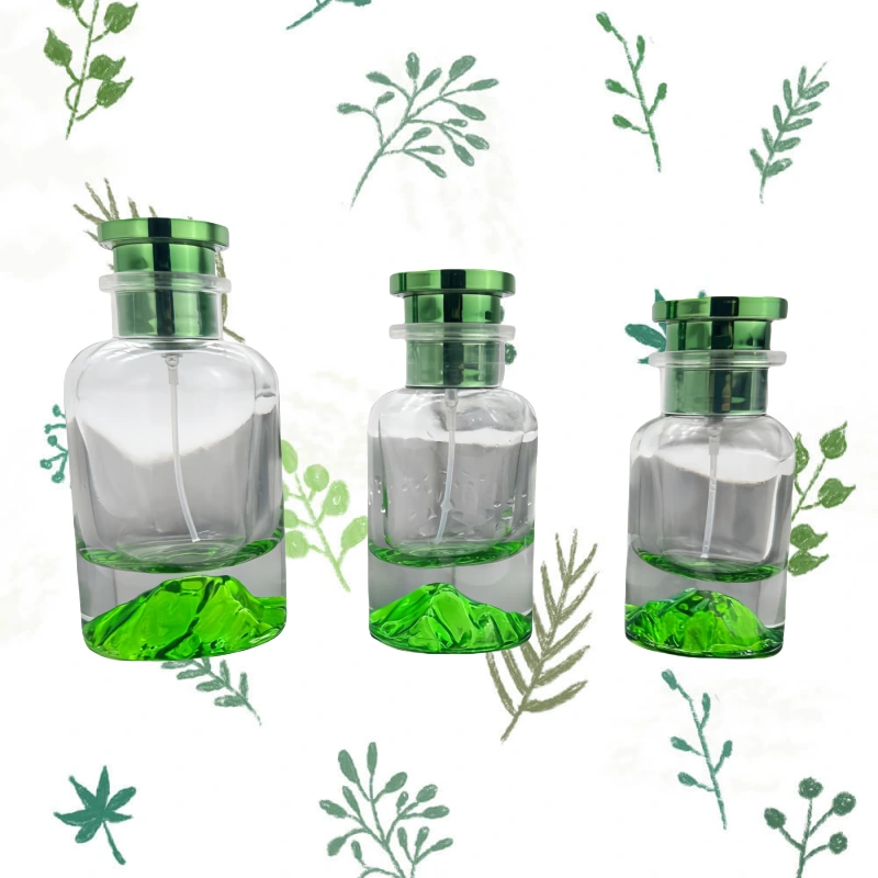 Customizable Color Volcano Base Glass Perfume Bottle 1