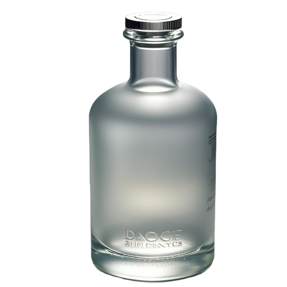 Custom 500ml 700ml 750ml Square Glass Liquor Bottles For Brandy Vodka Wine Glass Bottle 1
