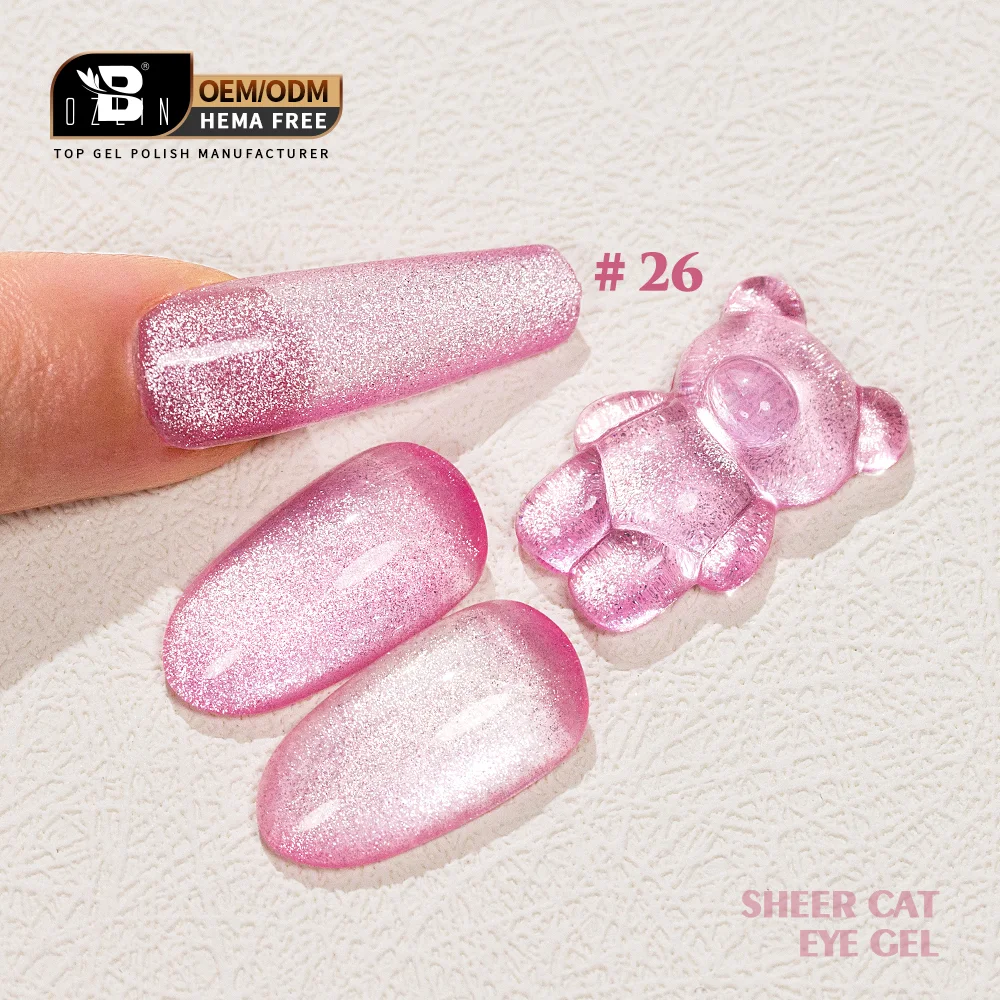 Amber Diamond Cat Eye Gel Nail Polish 15ml Sheer Color for Salon & OEM 1