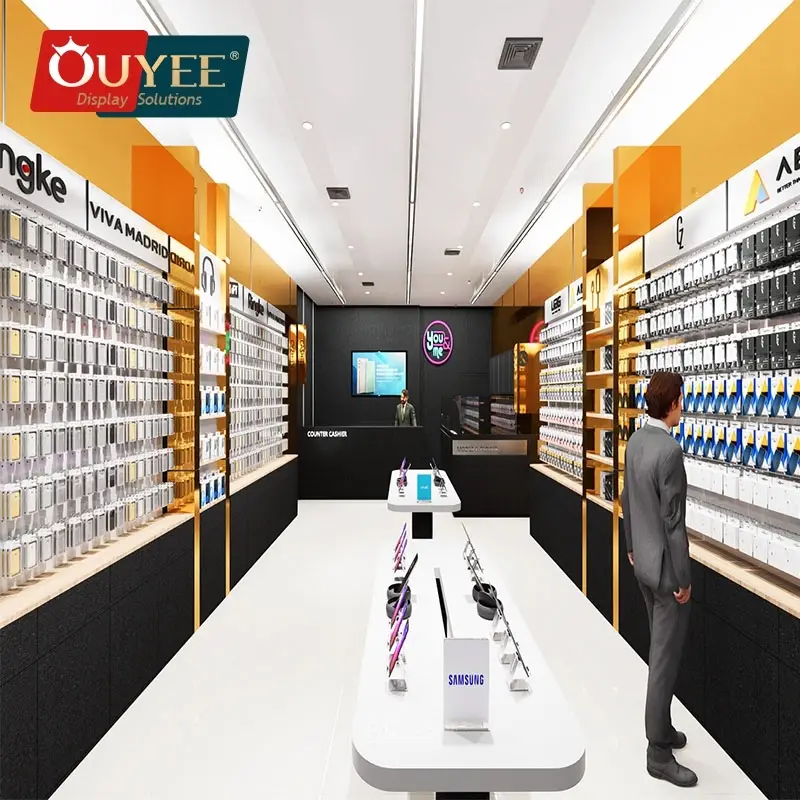 Ladentheke und Telefonvitrine für individuelle Handyreparaturen 1