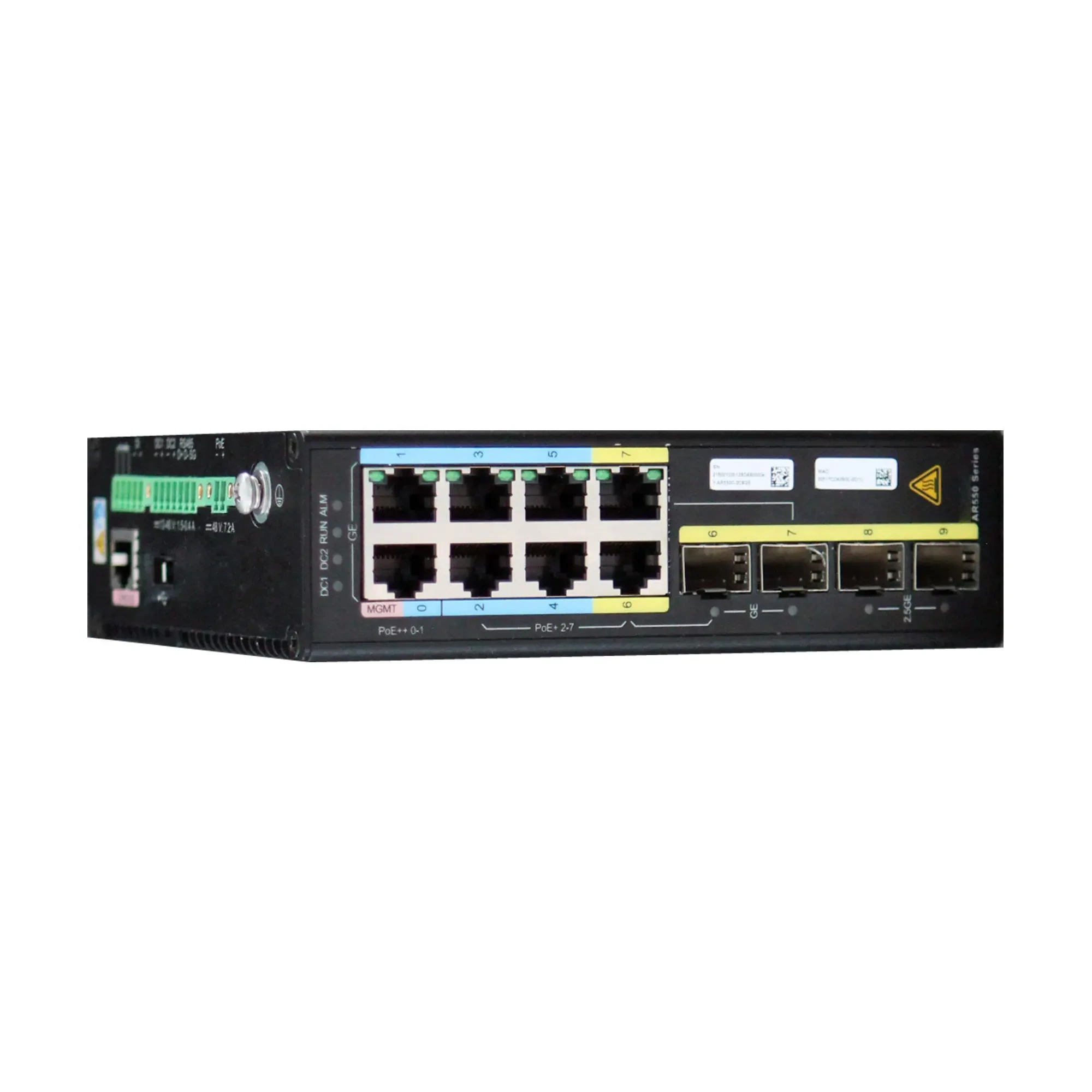 الأصلي AR550C-2C6GE 50010301 2SFP WAN 2.5GE ، 2GE LAN ، 4GE LAN (POE+ Enterprise Industrial Router 1