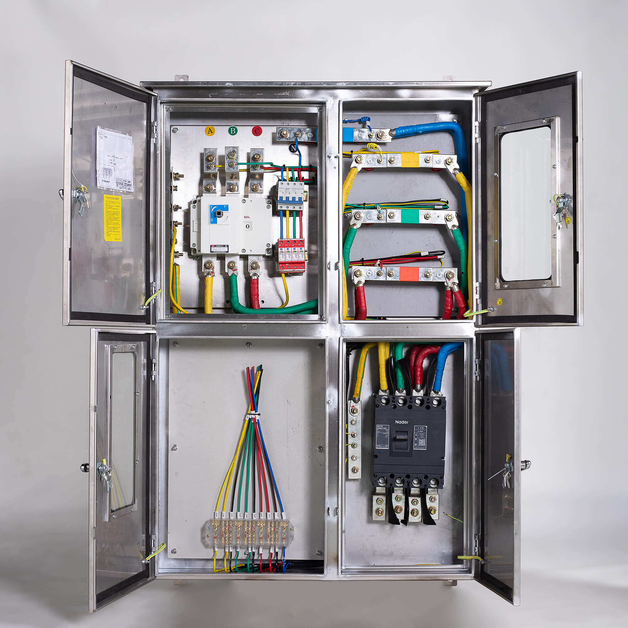 Electric Distribution Box 3 Phase 220v Power Distribution Box Ac Power ...
