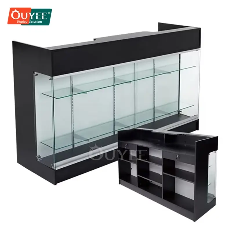 Light-Duty Single-Sided Glass Display Stand for Supermarket Slatwall 1