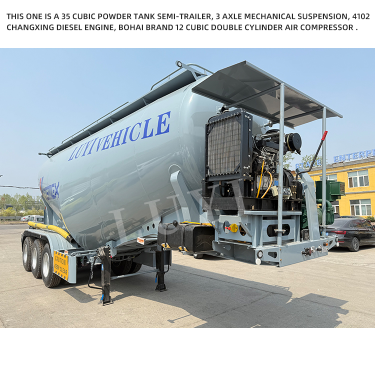 Powder Transporters Dry Fly Ash Cement Bulker Trailer 4