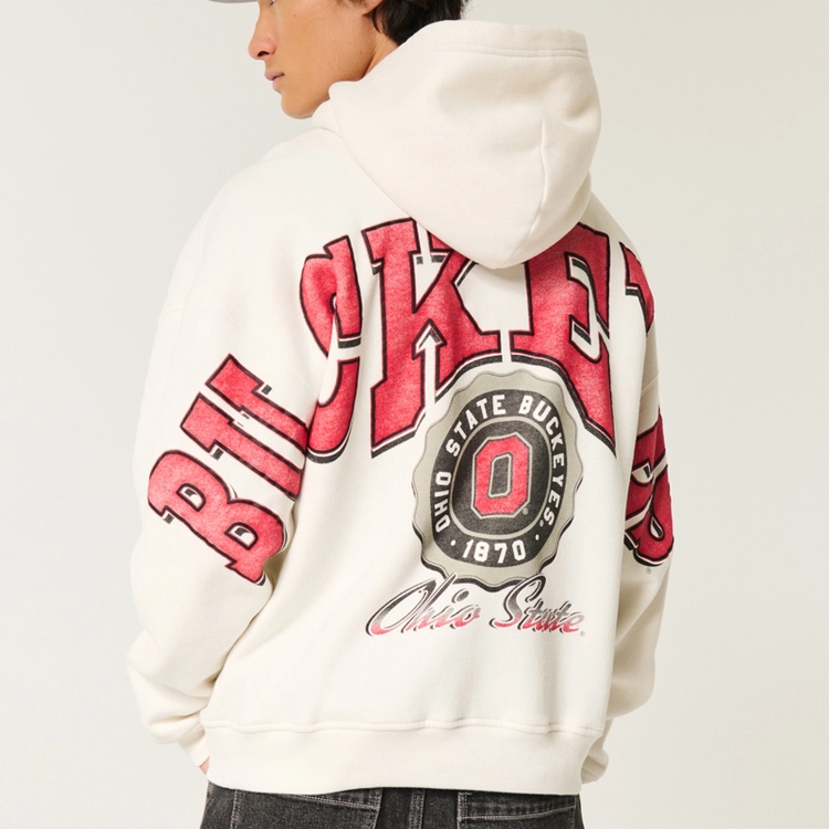 Men's Pullover Hoodie 100% Cotton Heavyweight Woven Drop Shoulder Custom Embroidered Design Pocket Print Hoodie 1