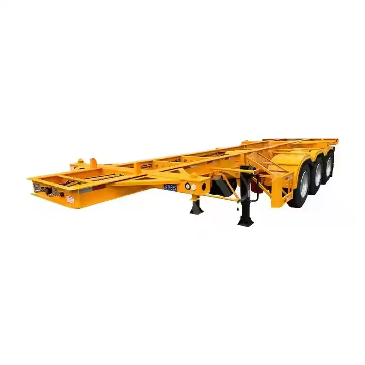 40ft Tri Axle Truck Chassis Trailer Dual Combo Heledon Design 1