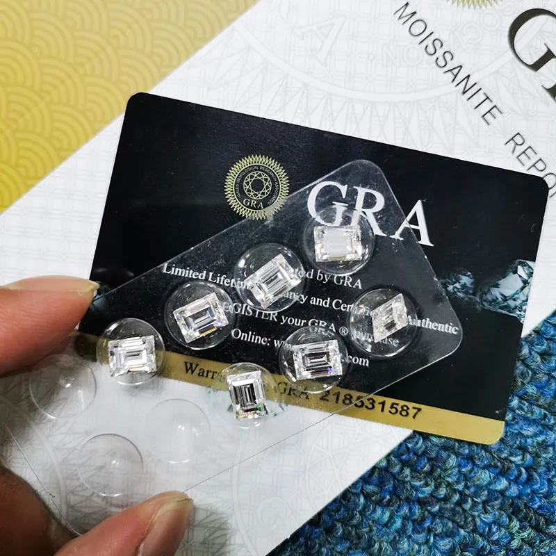 Wholesale Melee Size Straight Baguette Step Cut Def Gh Ij Color Vvs Clarity White Loose Baguette Moissanite Stones 1