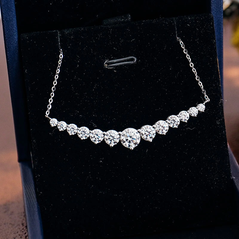 Custom Pendant Necklaces Wholesale Fine Jewelry Necklaces For Women18k 14k 10k White Gold Pendant Necklace For Gifts 1