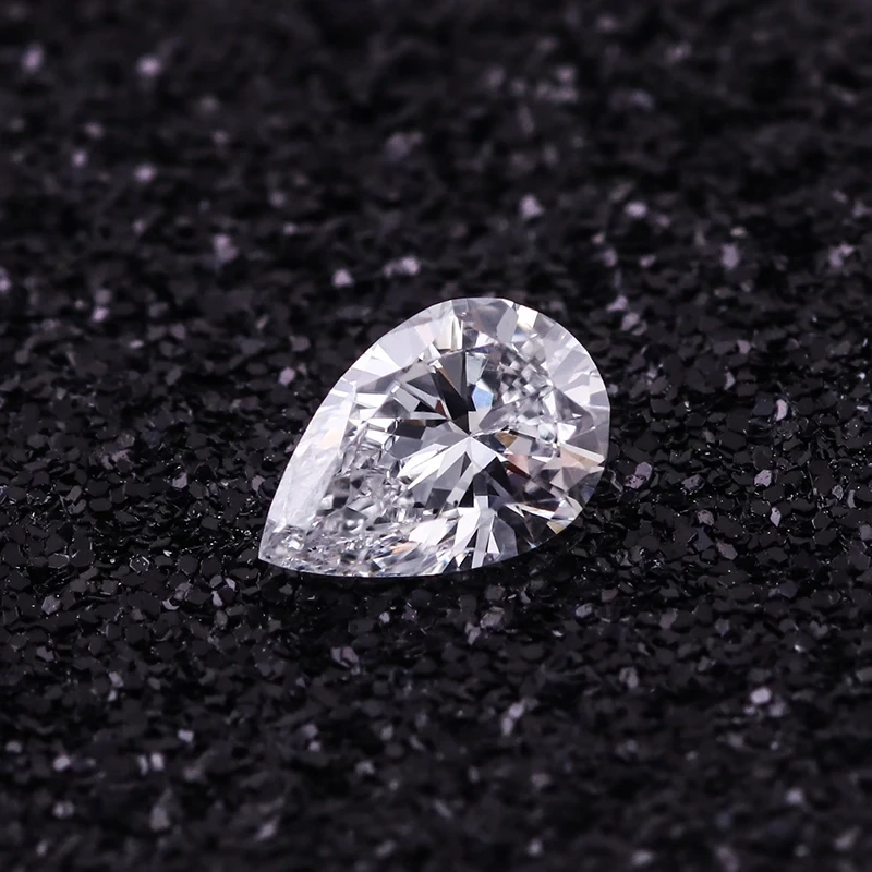 3x5mm Pear brillante Cut Def Color VVS-VS Clarity Lab creado HPHT Polised Diamond en stock 1