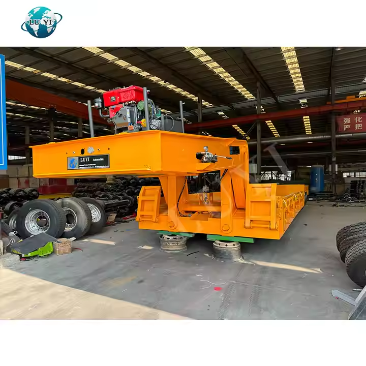 4-Axis Detachable Low Flat Plate Heavy Equipment Transport 3